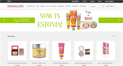 Desktop Screenshot of beautypro.ee
